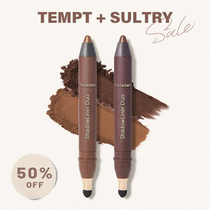 2-in-1 Eyeliner & Eyeshadow Stick with Smudge Brush | Long-Lasting & Smudge-Proof